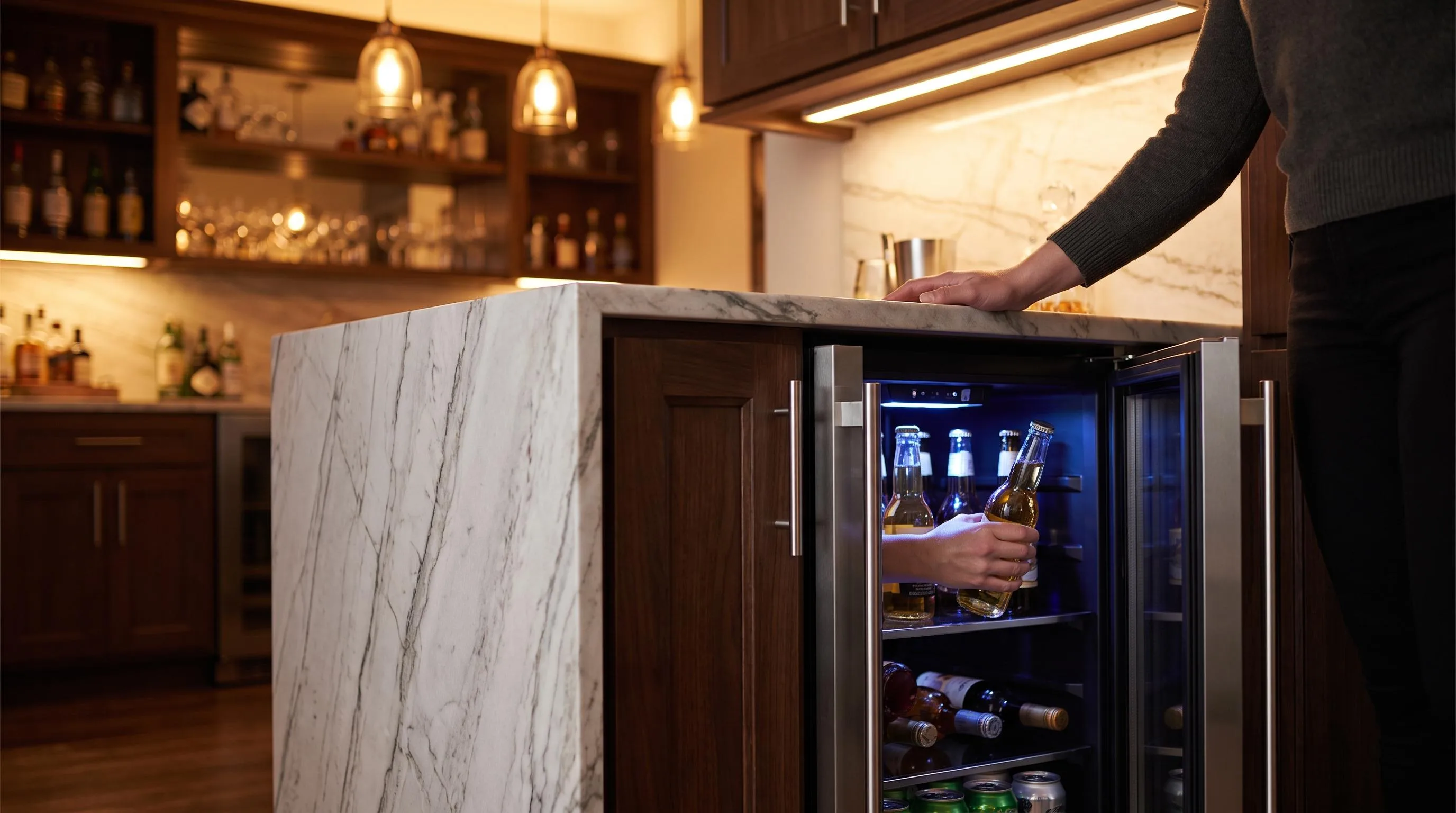 The Marvel ML24WDG3LB shown in everyday use at home, as tested by FlightWineBar