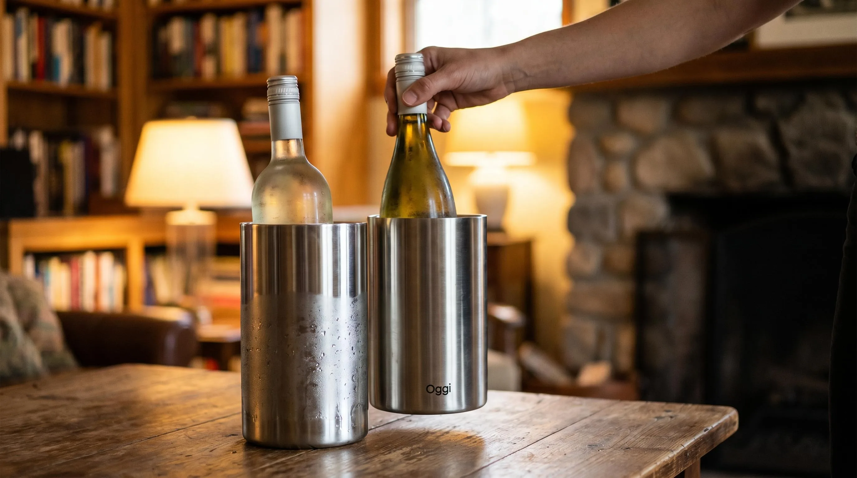 Oggi Wine Bottle Chiller Review 2026 3 The Oggi Wine Bottle Chiller shown in everyday use at home, as tested by FlightWineBar