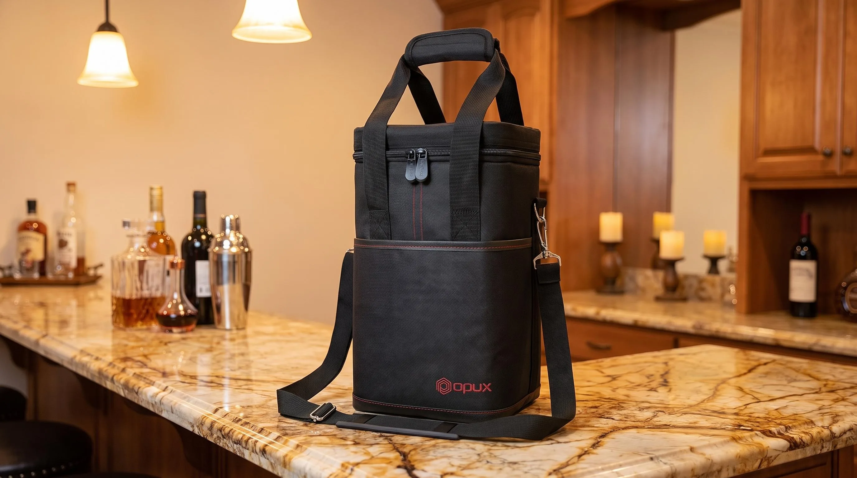 OPUX Bag Wine Cooler Review 2026 2 Close-up of the OPUX Bag build quality, materials and finish during our review