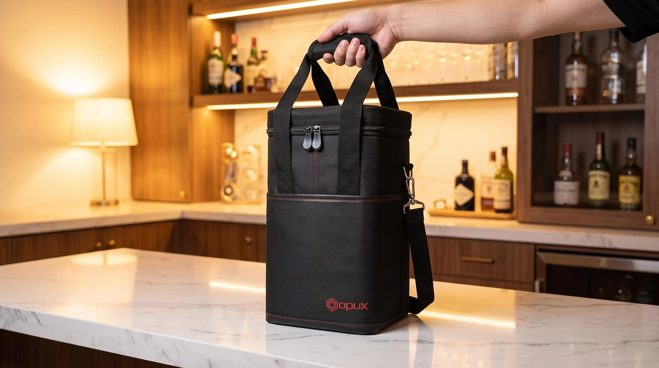 OPUX Bag Wine Cooler Review 2026 3 The OPUX Bag shown in everyday use at home, as tested by FlightWineBar