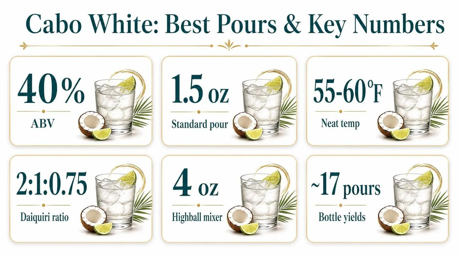 Cabo Wabo Blanco By The Numbers — key facts at a glance