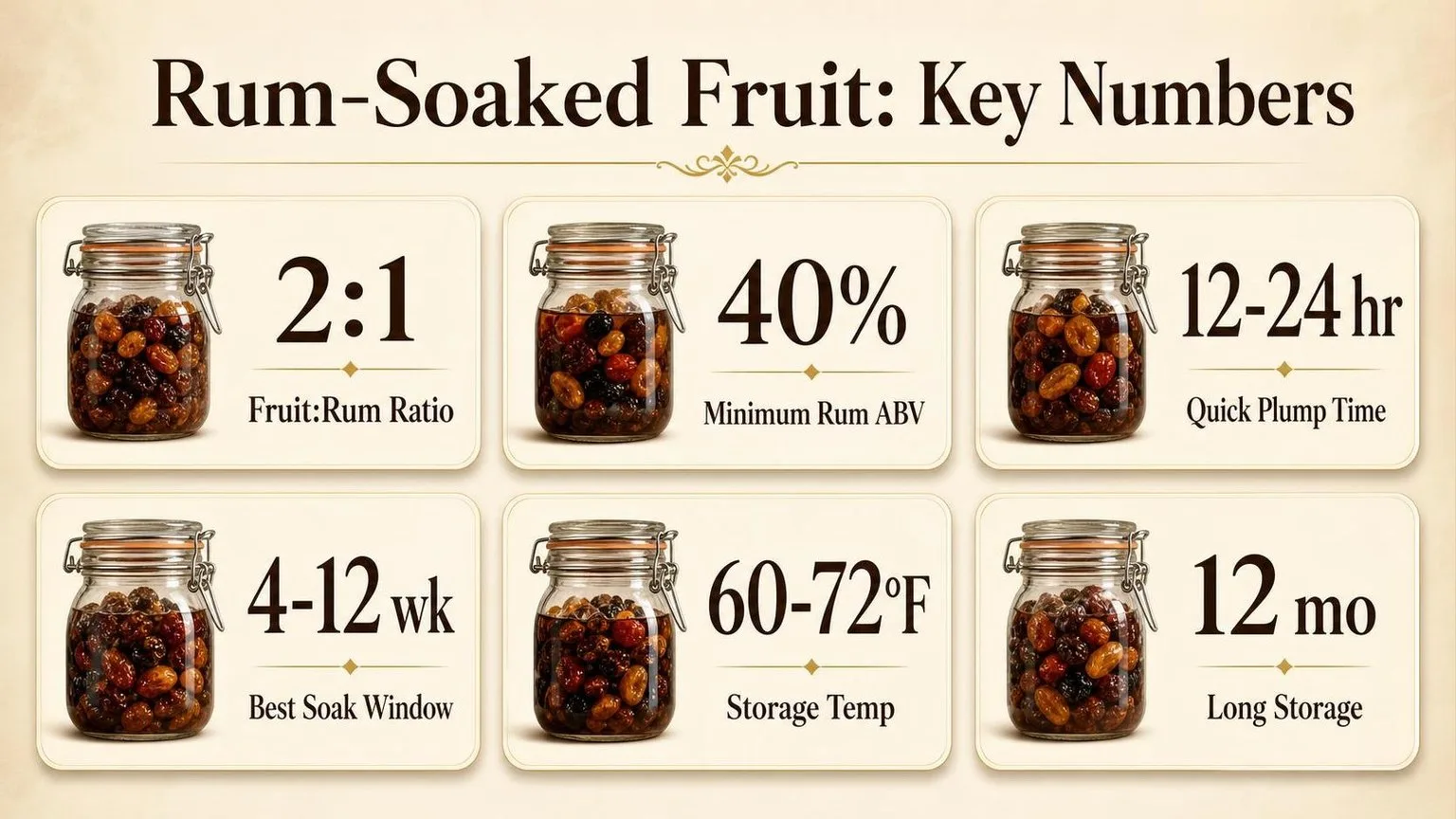 How To Soak Fruit In Rum? 1 Rum-Soaked Fruit: The Key Numbers — key facts at a glance