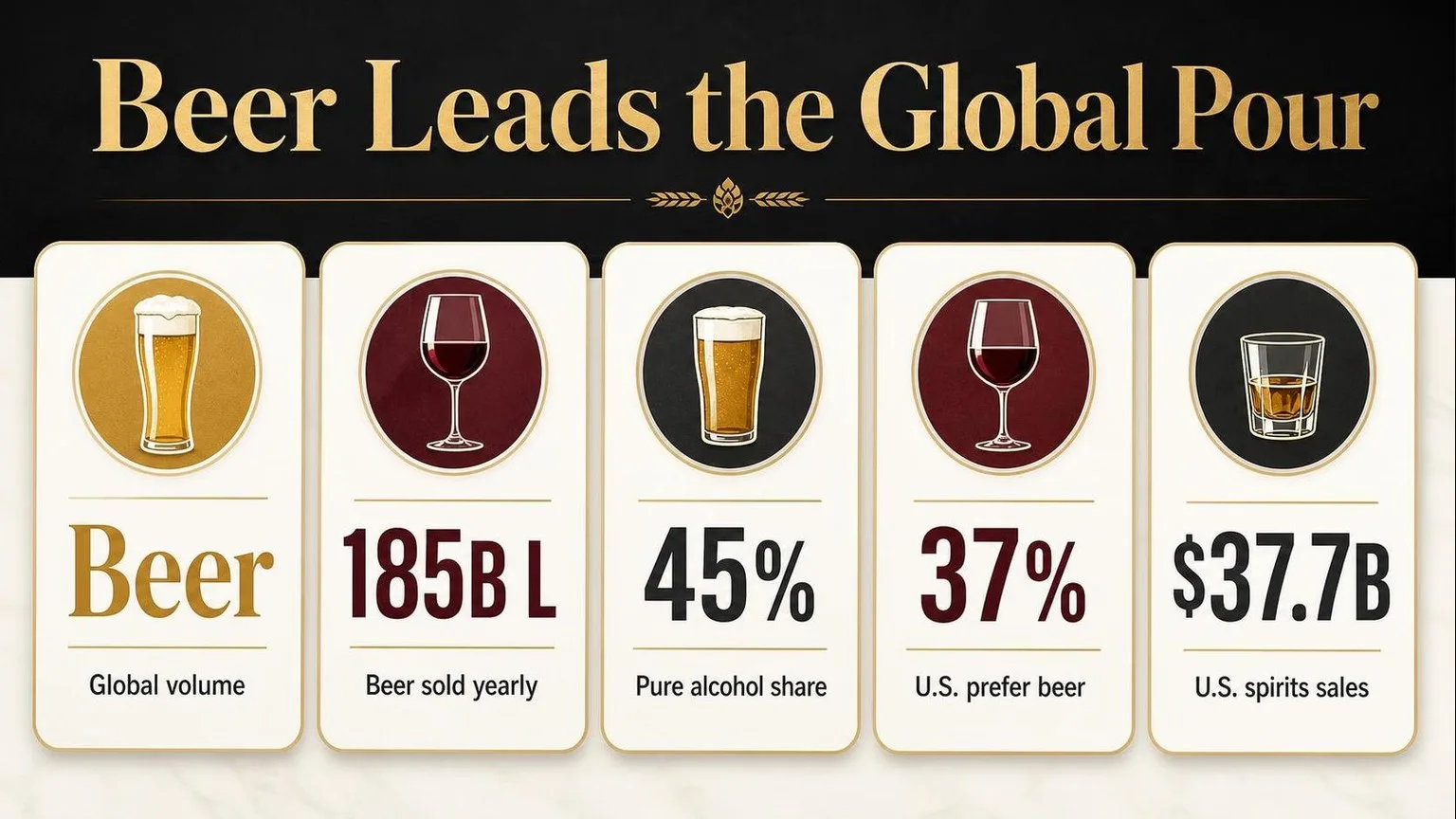 What’S The Most Popular Alcohol? 1 Most Popular Alcohol: Key Numbers — key facts at a glance