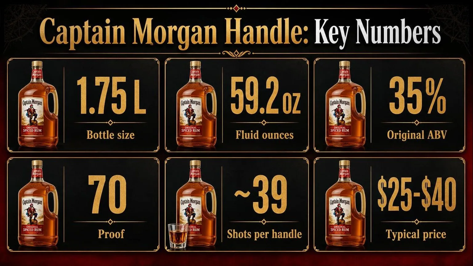 Captain Morgan Handle by the Numbers — key facts at a glance