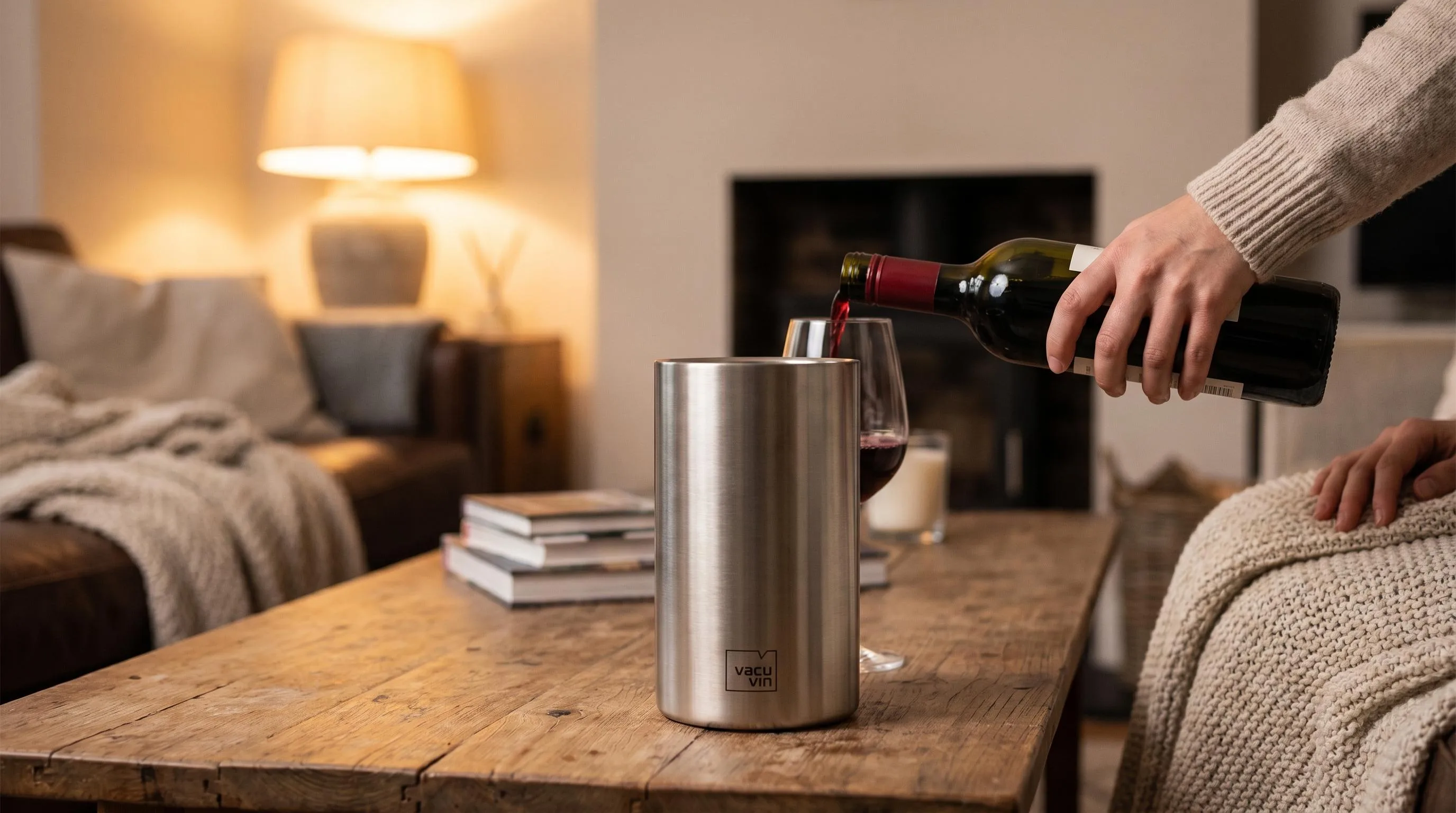 Vacu Vin Wine Chiller Review 2026 3 The Vacu Vin Wine Chiller shown in everyday use at home, as tested by FlightWineBar