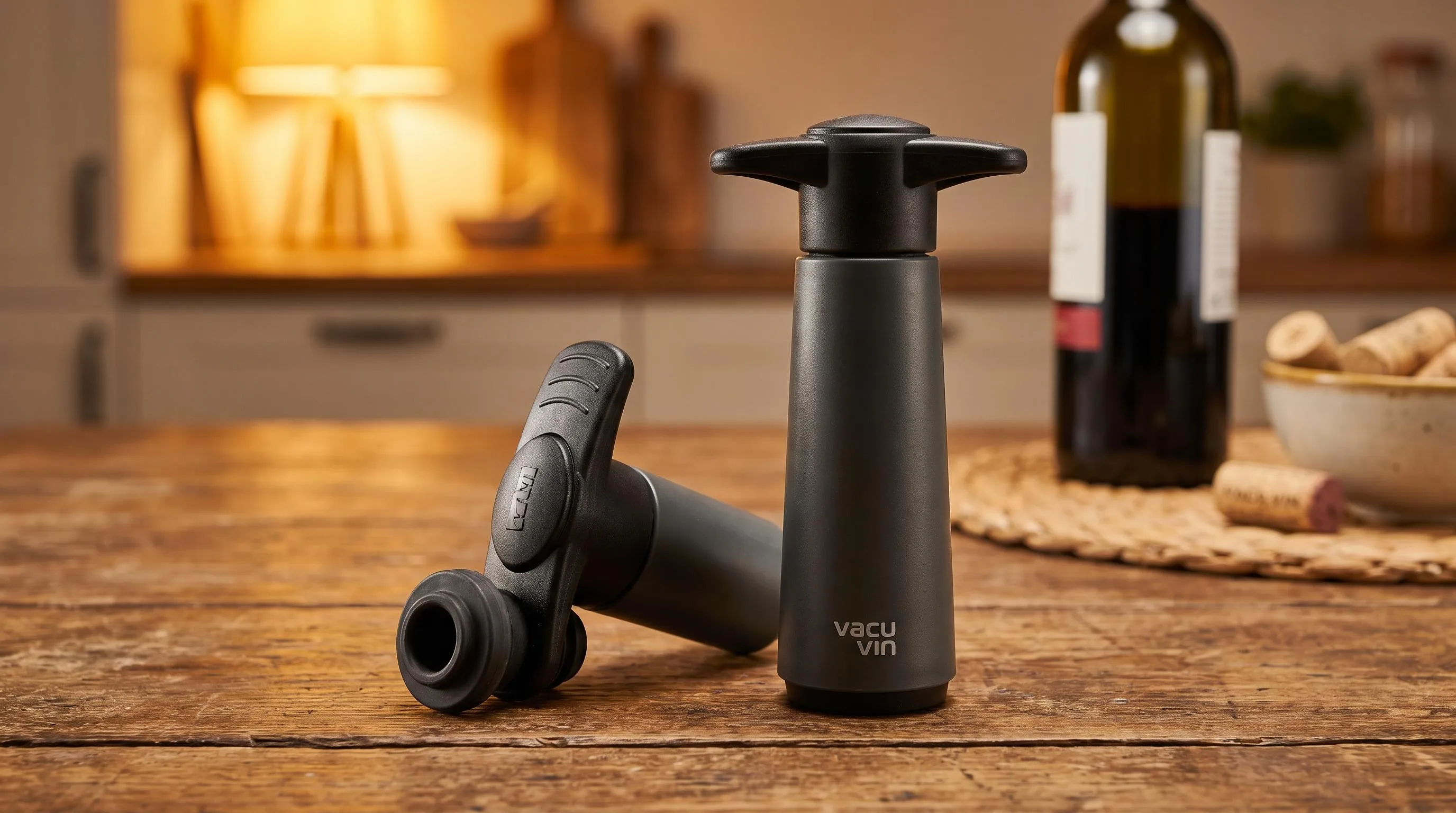 Vacu Vin Wine Saver Pump Review 2026 2 Close-up of the Vacu Vin Wine Saver Pump build quality, materials and finish during our review