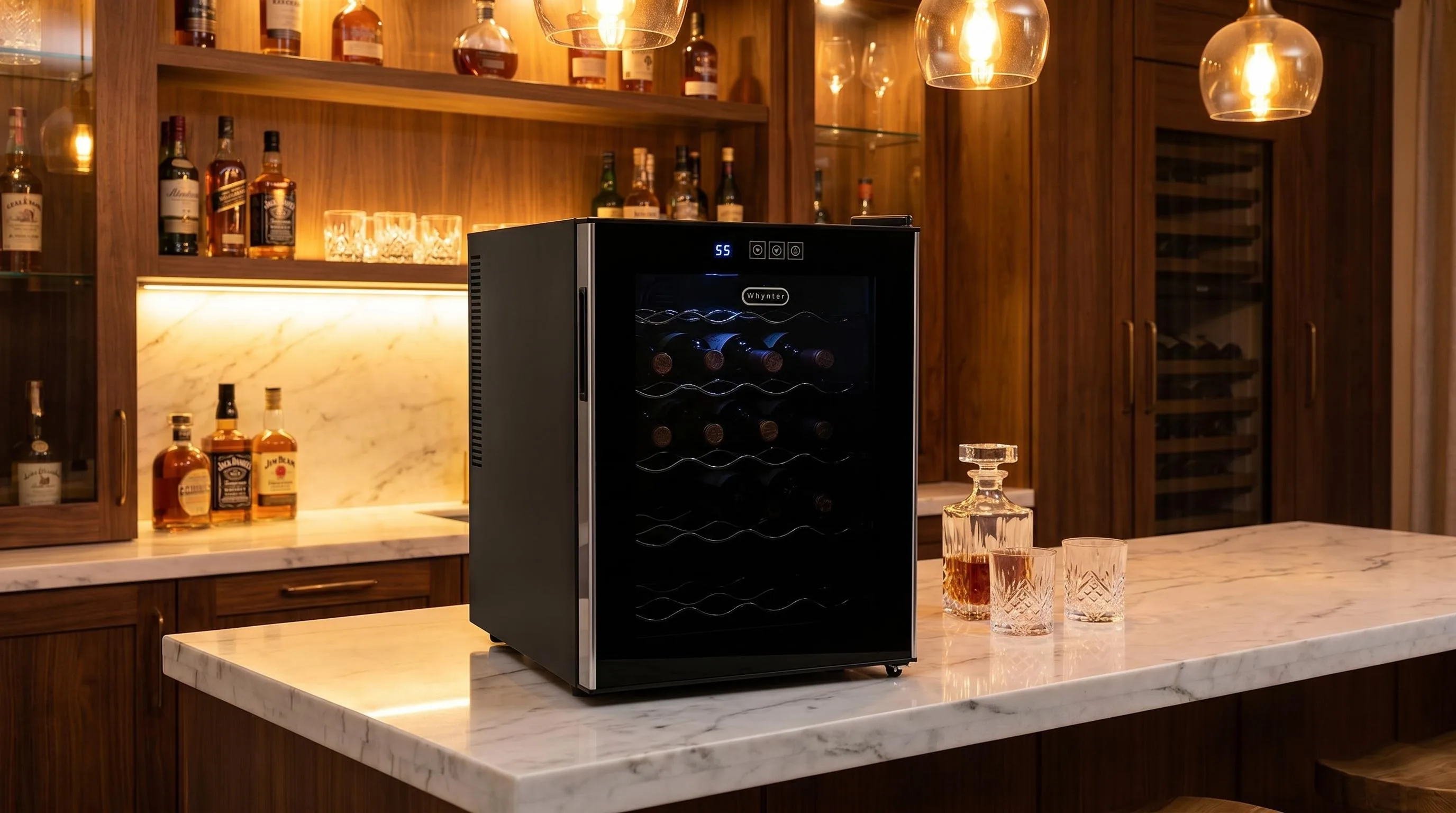 The Whynter WC-201TD reviewed hands-on by the FlightWineBar team after real-world testing