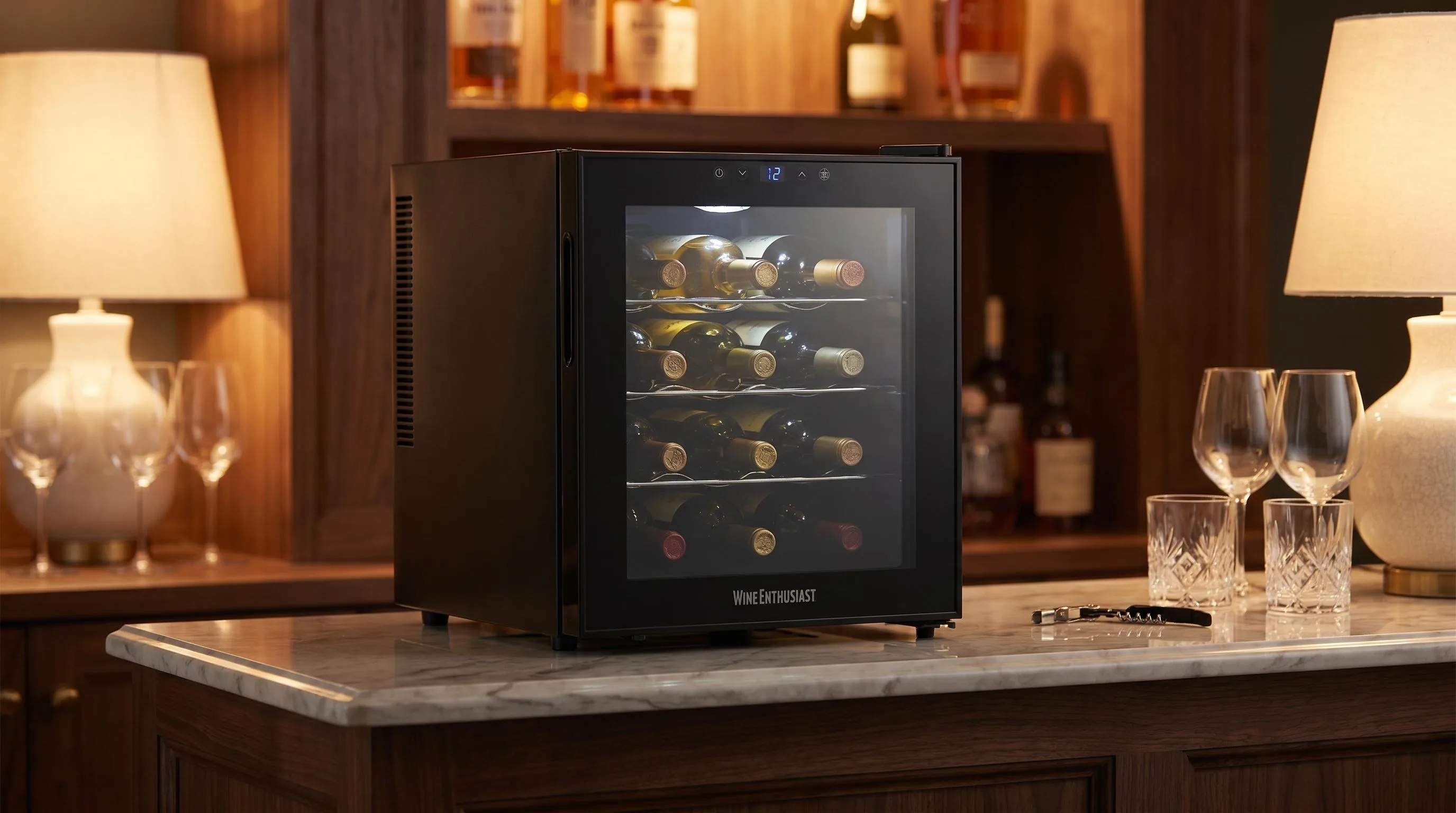 Wine Enthusiast 12-Bottle Wine Cooler Review 2026 1 The Wine Enthusiast 12-Bottle reviewed hands-on by the FlightWineBar team after real-world testing