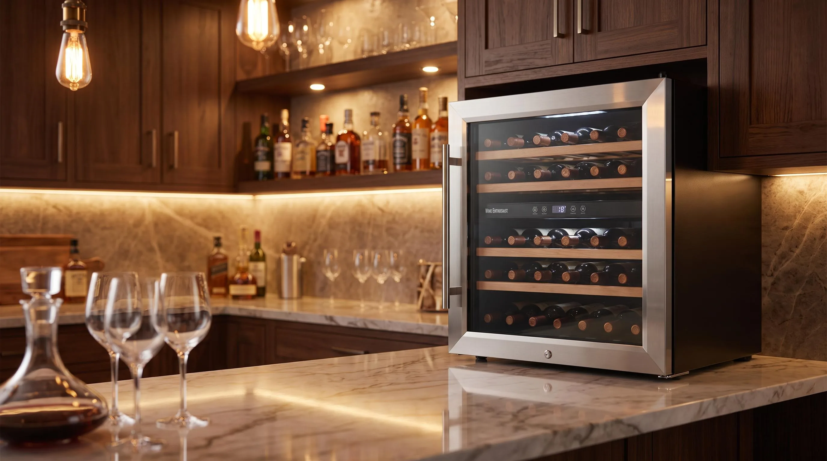 Wine Enthusiast 24-Bottle Wine Cooler Review 2026 1 The Wine Enthusiast 24-Bottle reviewed hands-on by the FlightWineBar team after real-world testing