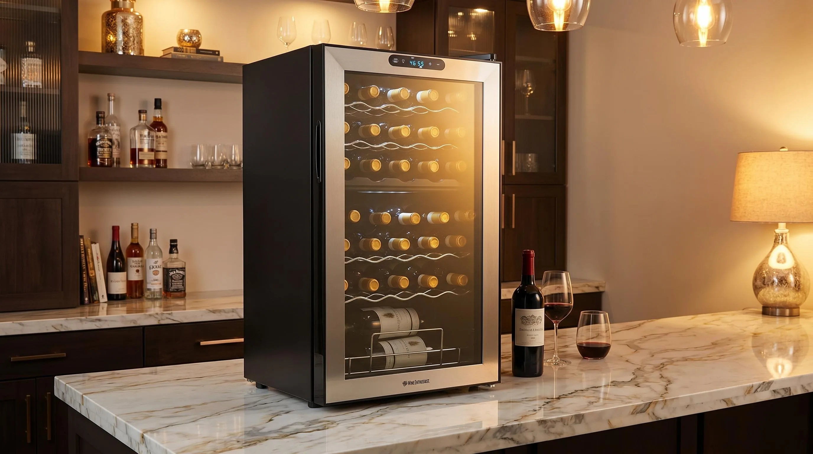 The Wine Enthusiast 32-Bottle reviewed hands-on by the FlightWineBar team after real-world testing
