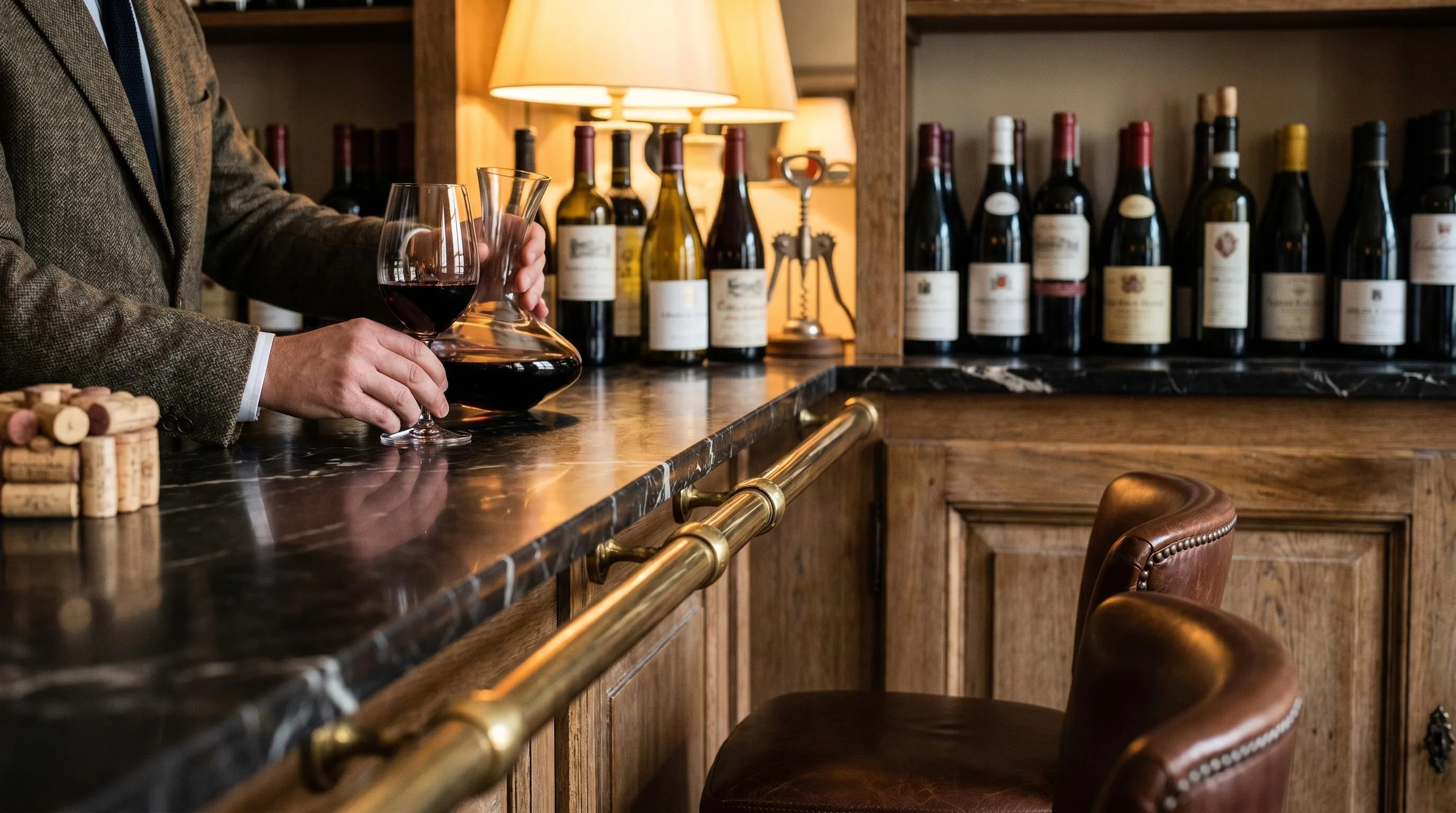Close-up of the Wine Enthusiast build quality, materials and finish during our review