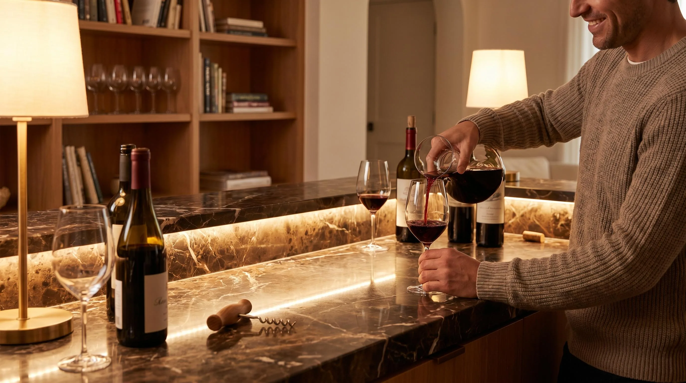 The Wine Enthusiast shown in everyday use at home, as tested by FlightWineBar