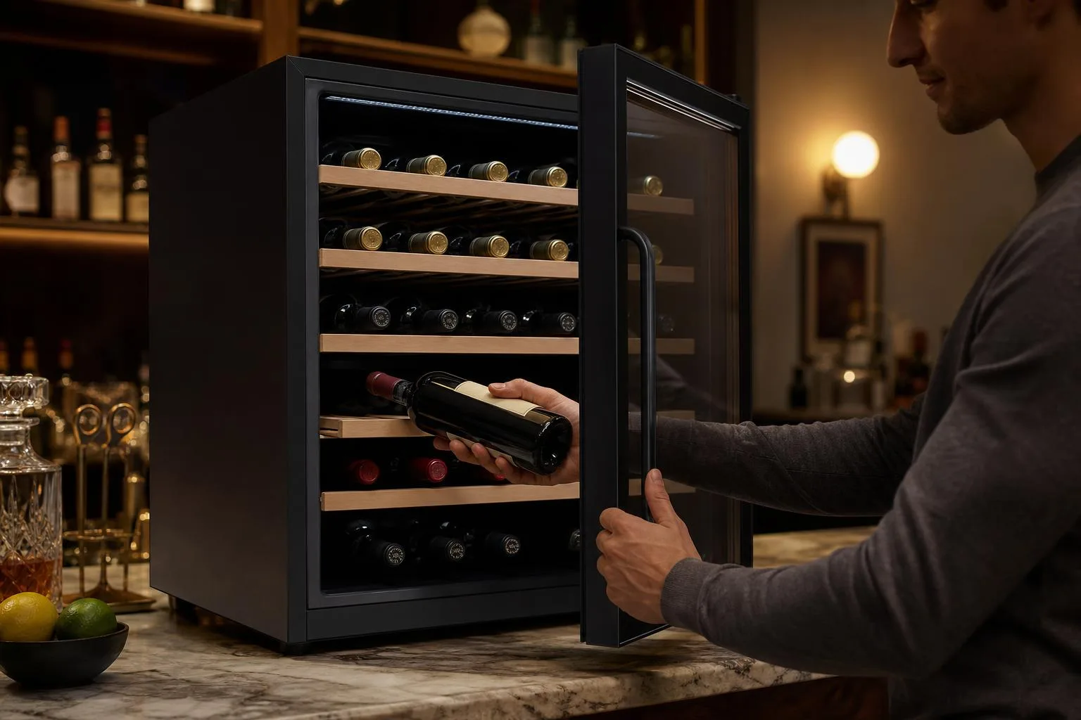 The ALLCAMP TWPB-3014A16AP shown in everyday use at home, as tested by FlightWineBar