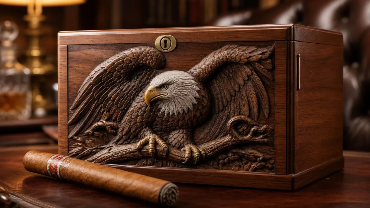 Bald Eagle Cigar Humidor
