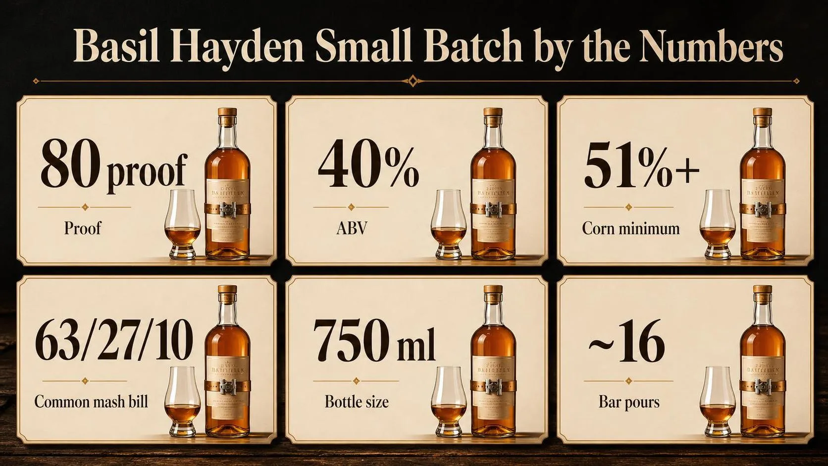 Basil Hayden Small Batch - What You Need to Know? 1 Basil Hayden Small Batch by the Numbers — key facts at a glance