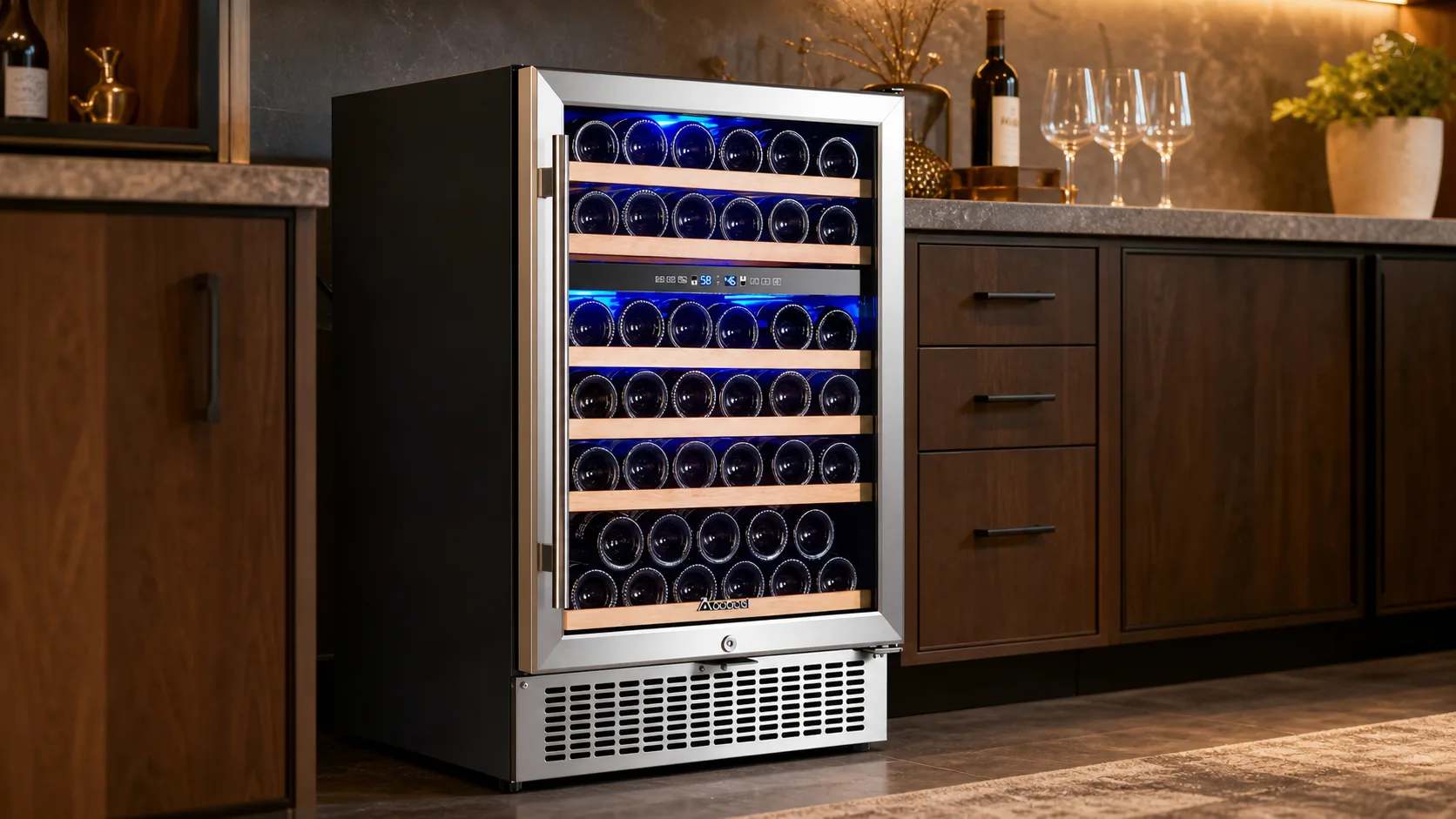 dual zone wine cooler
