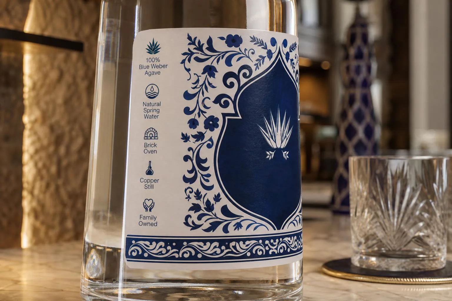 Blue and White Tequila Bottle — explained with facts and figures in this guide