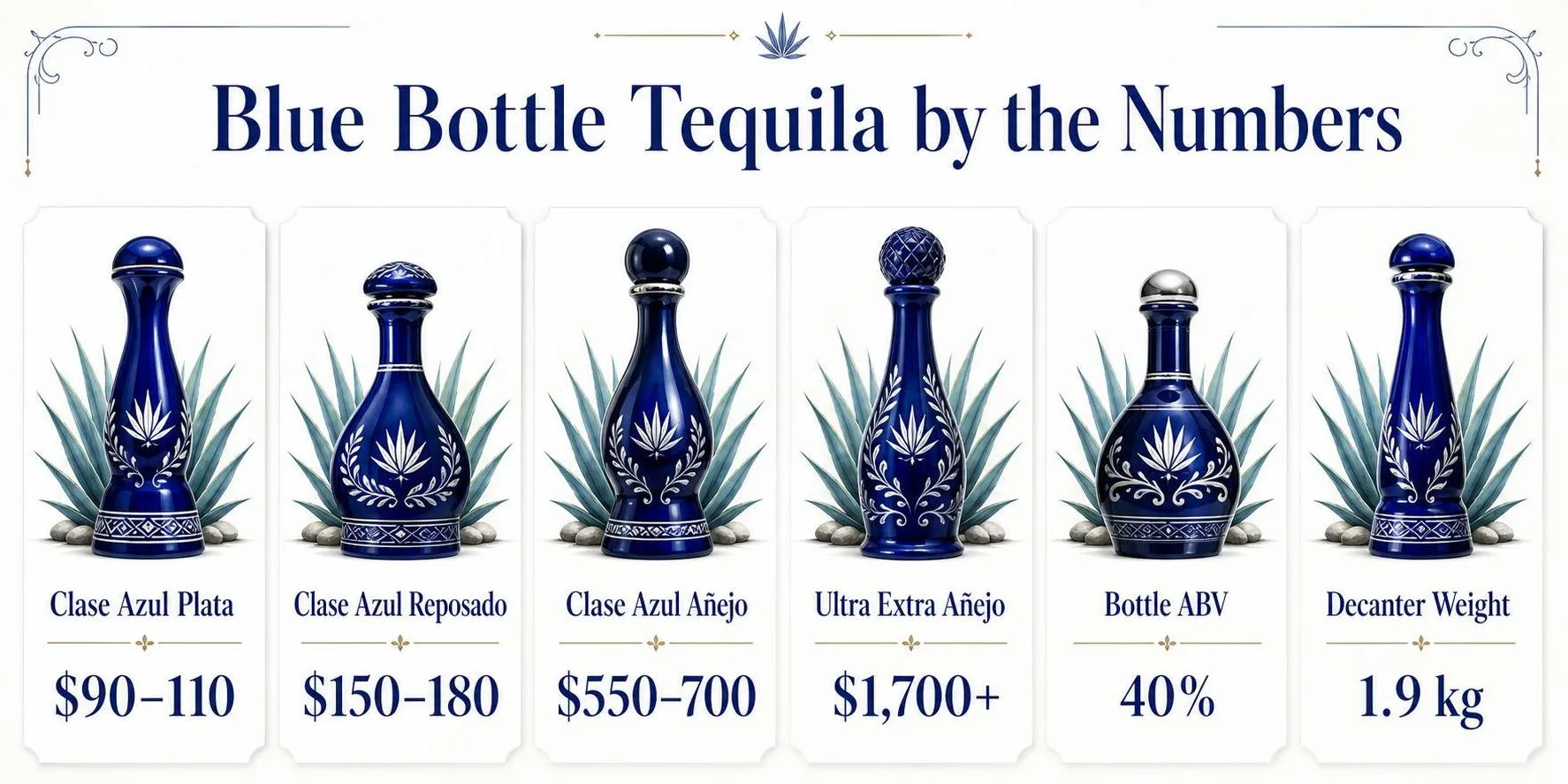 Blue Bottle Tequila by the Numbers — key facts at a glance