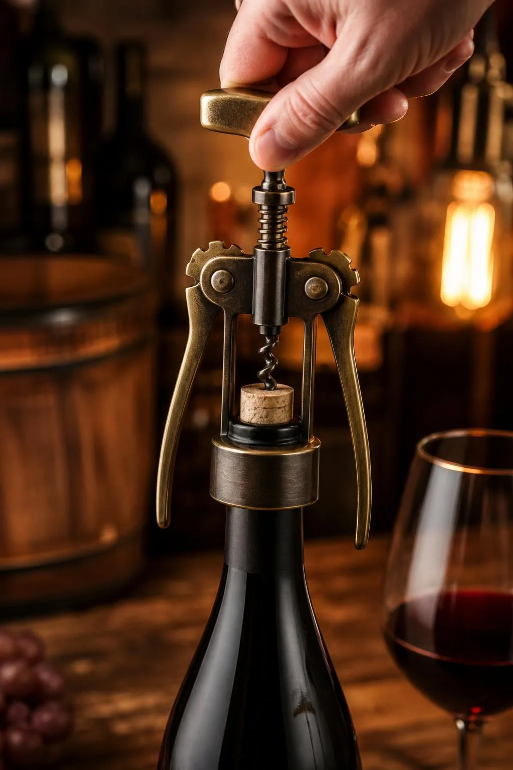 BOJ Vintage Inspired Classic Corkscrew Review 2026 2 Close-up of the BOJ Vintage Inspired Classic Wine Self Pulling Corkscrew build quality, materials and finish during our review