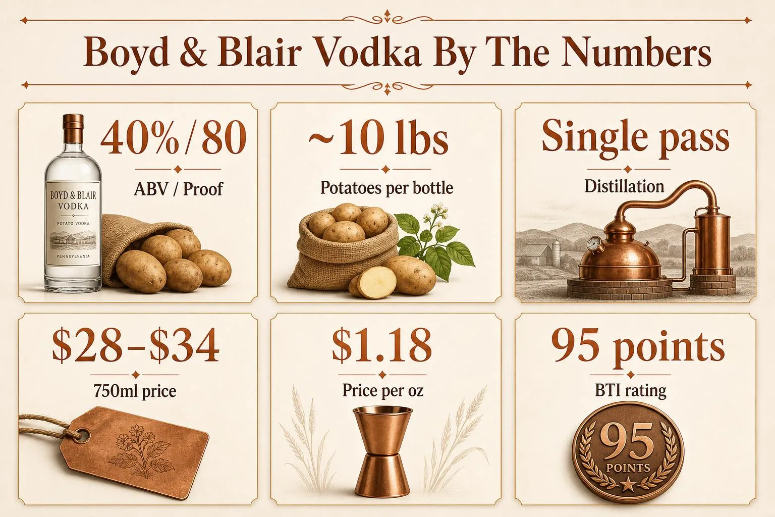 Boyd & Blair Vodka By The Numbers — key facts at a glance