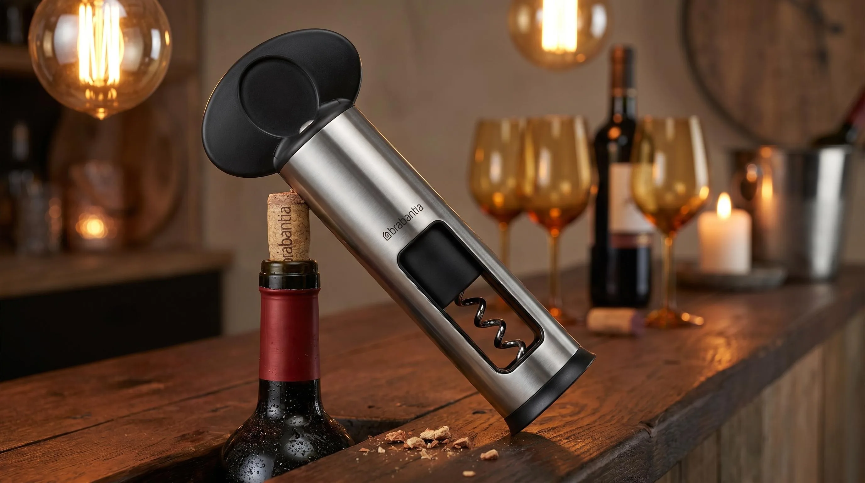 Close-up of the Brabantia Classic Corkscrew build quality, materials and finish during our review