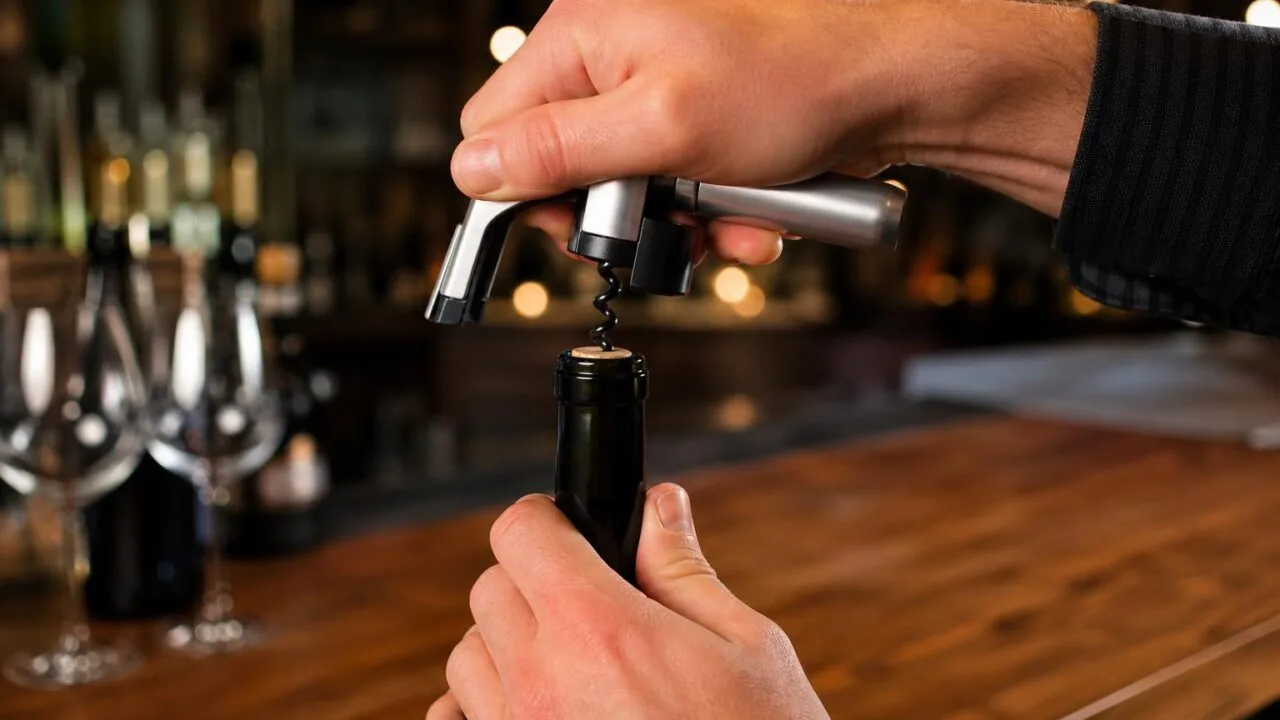 Brookstone Compact Wine Corkscrew