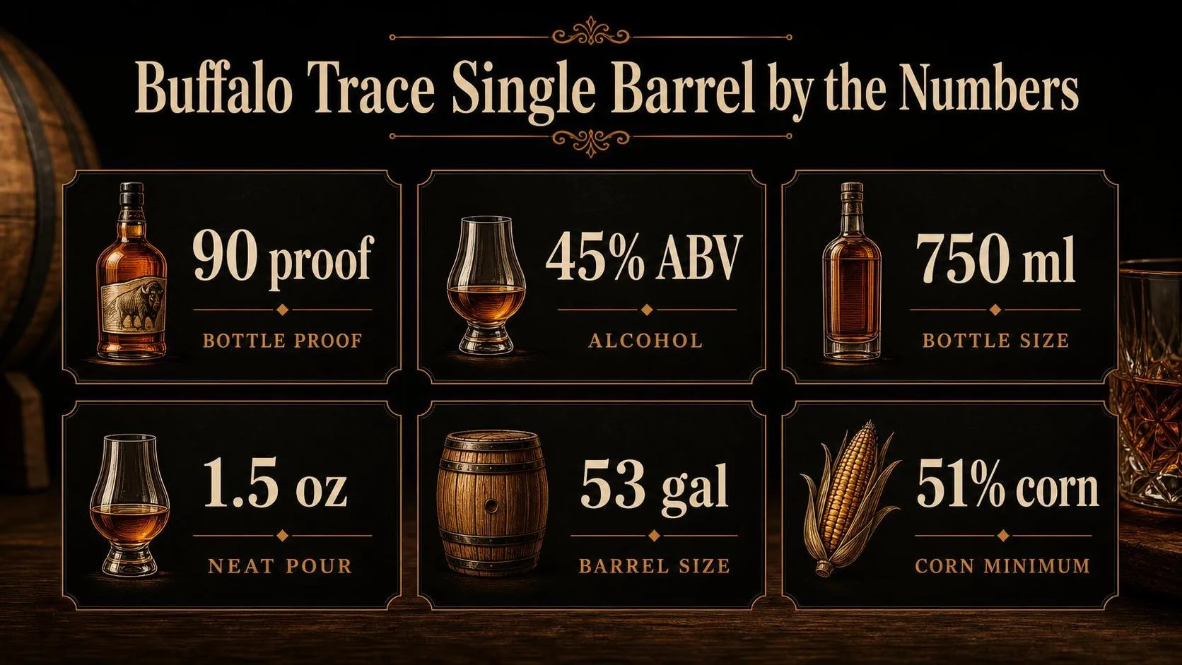 Buffalo Trace Single Barrel by the Numbers — key facts at a glance