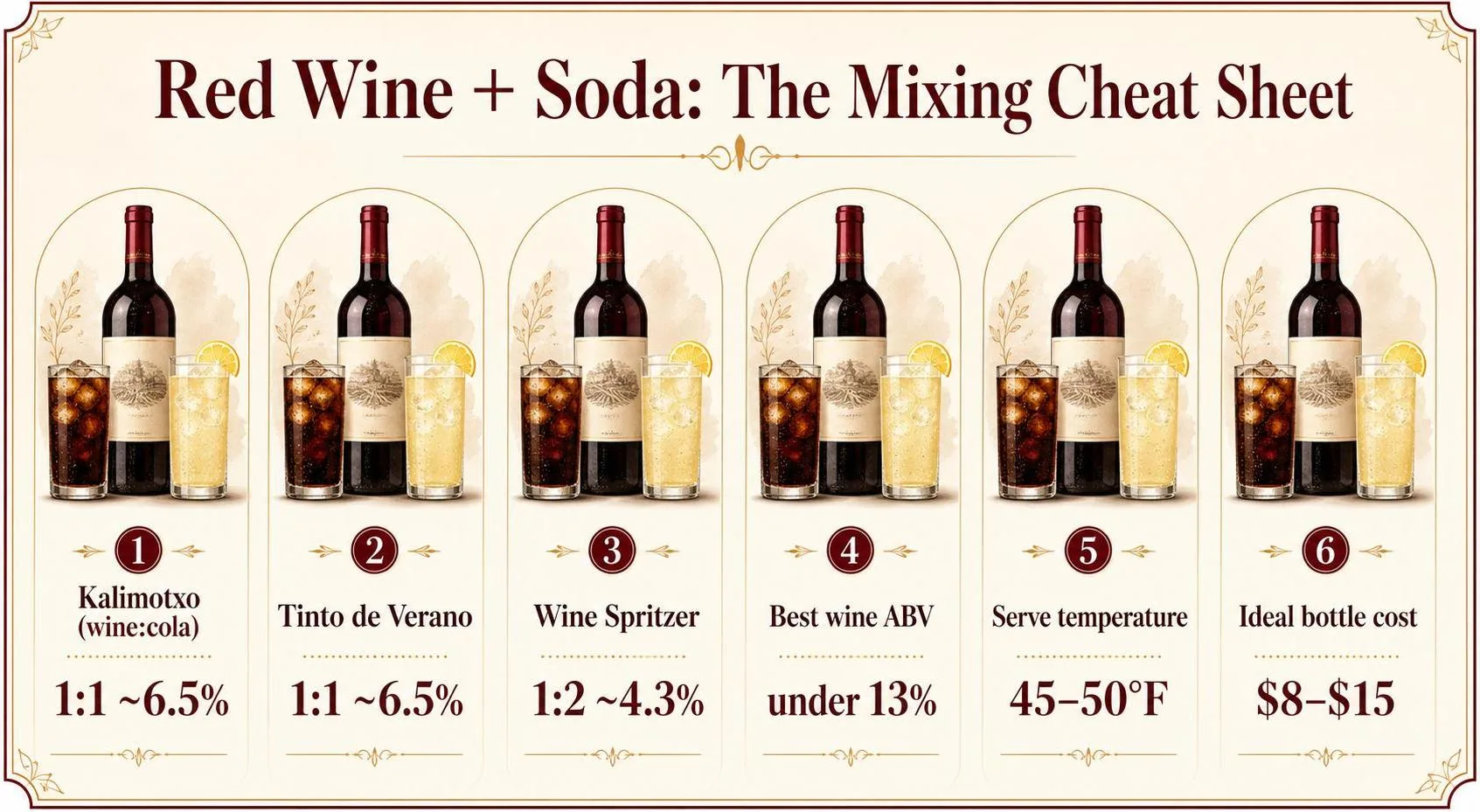 Red Wine + Soda: The Mixing Cheat Sheet — key facts at a glance