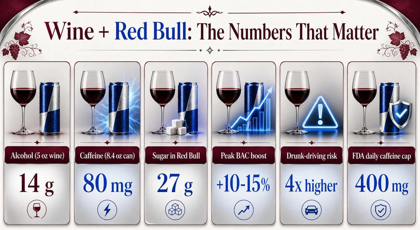 Wine + Red Bull: The Numbers That Matter — key facts at a glance