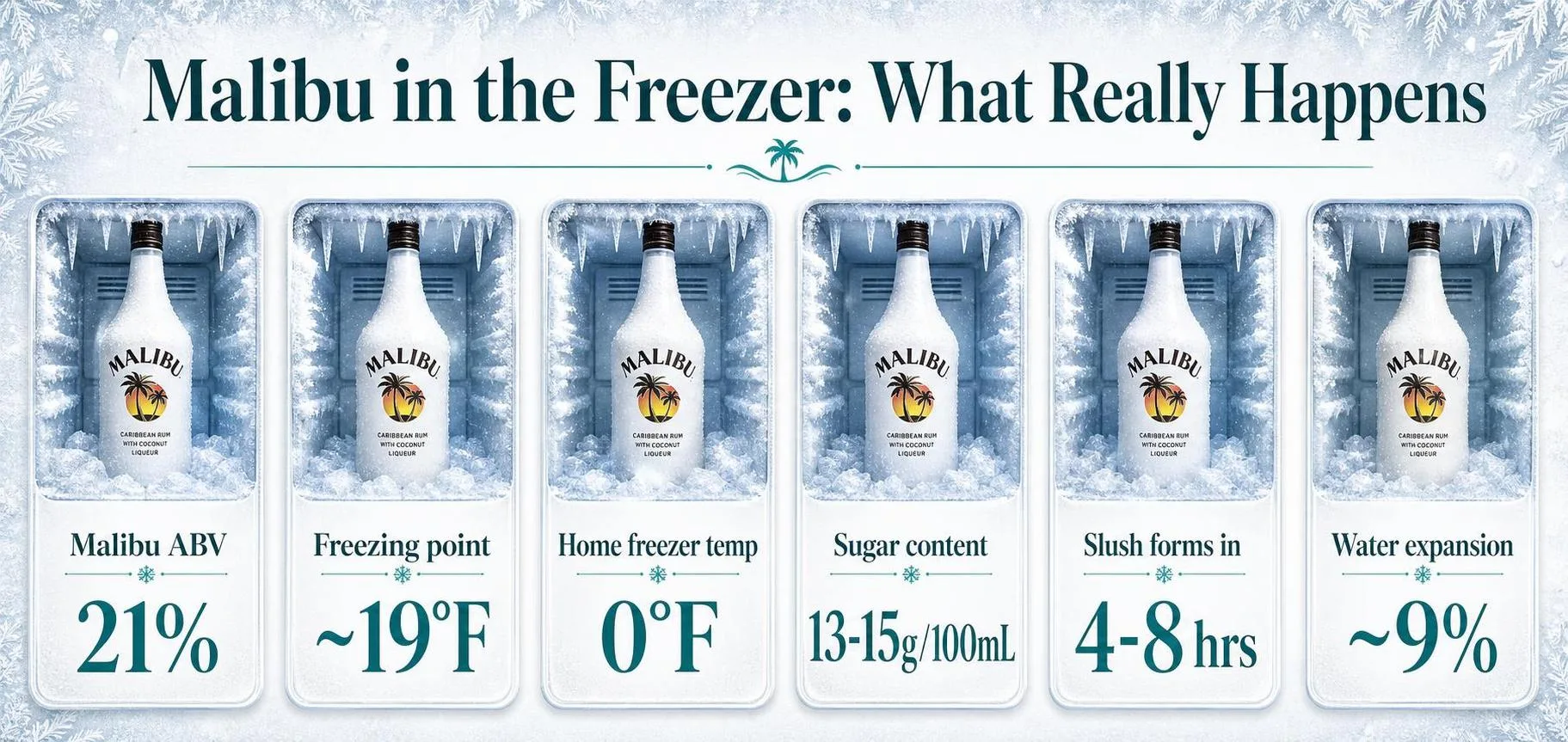 Malibu in the Freezer: What Really Happens — key facts at a glance