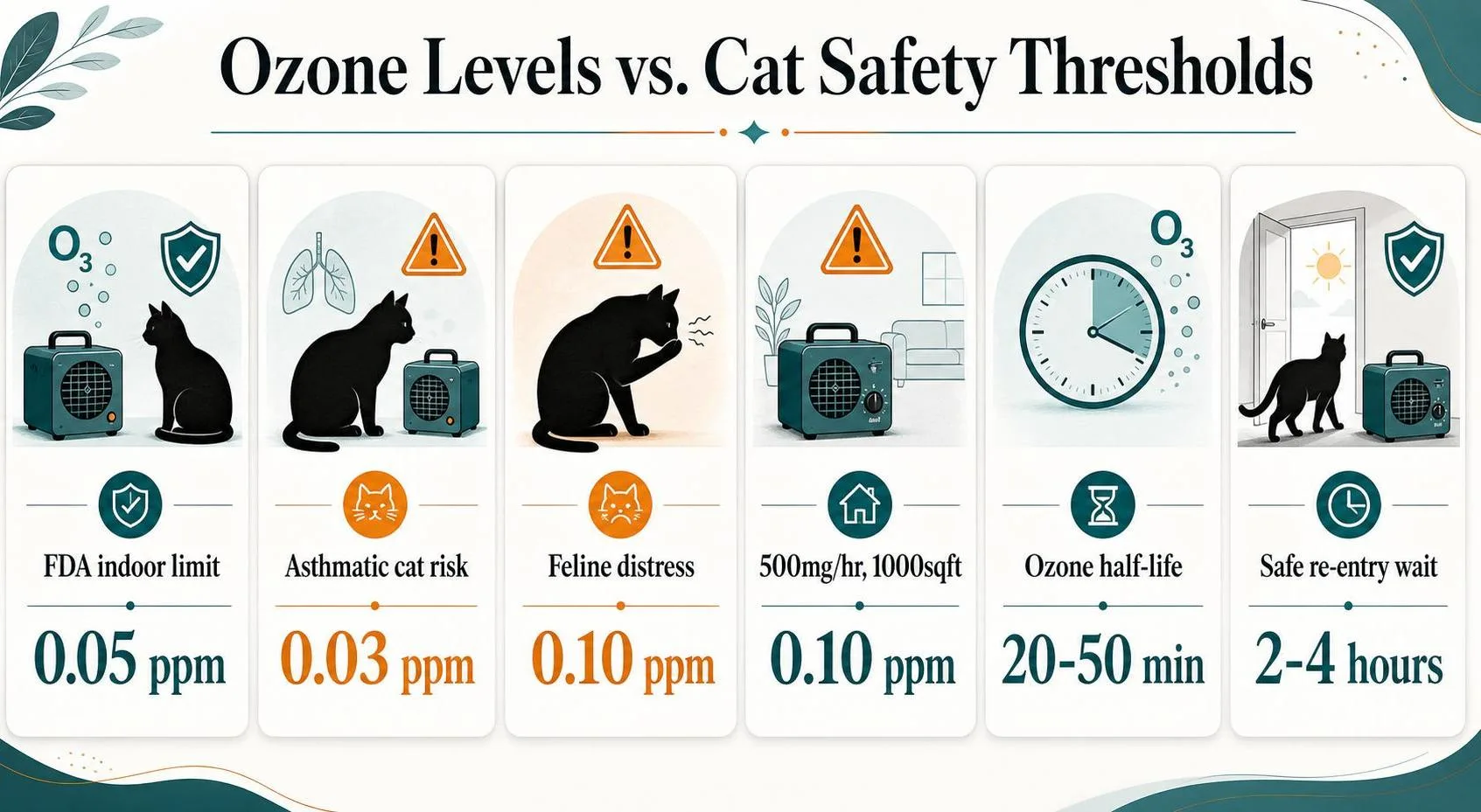 Can I Rum My Ozanator With Cats In The House? 1 Ozone Levels vs. Cat Safety Thresholds — key facts at a glance