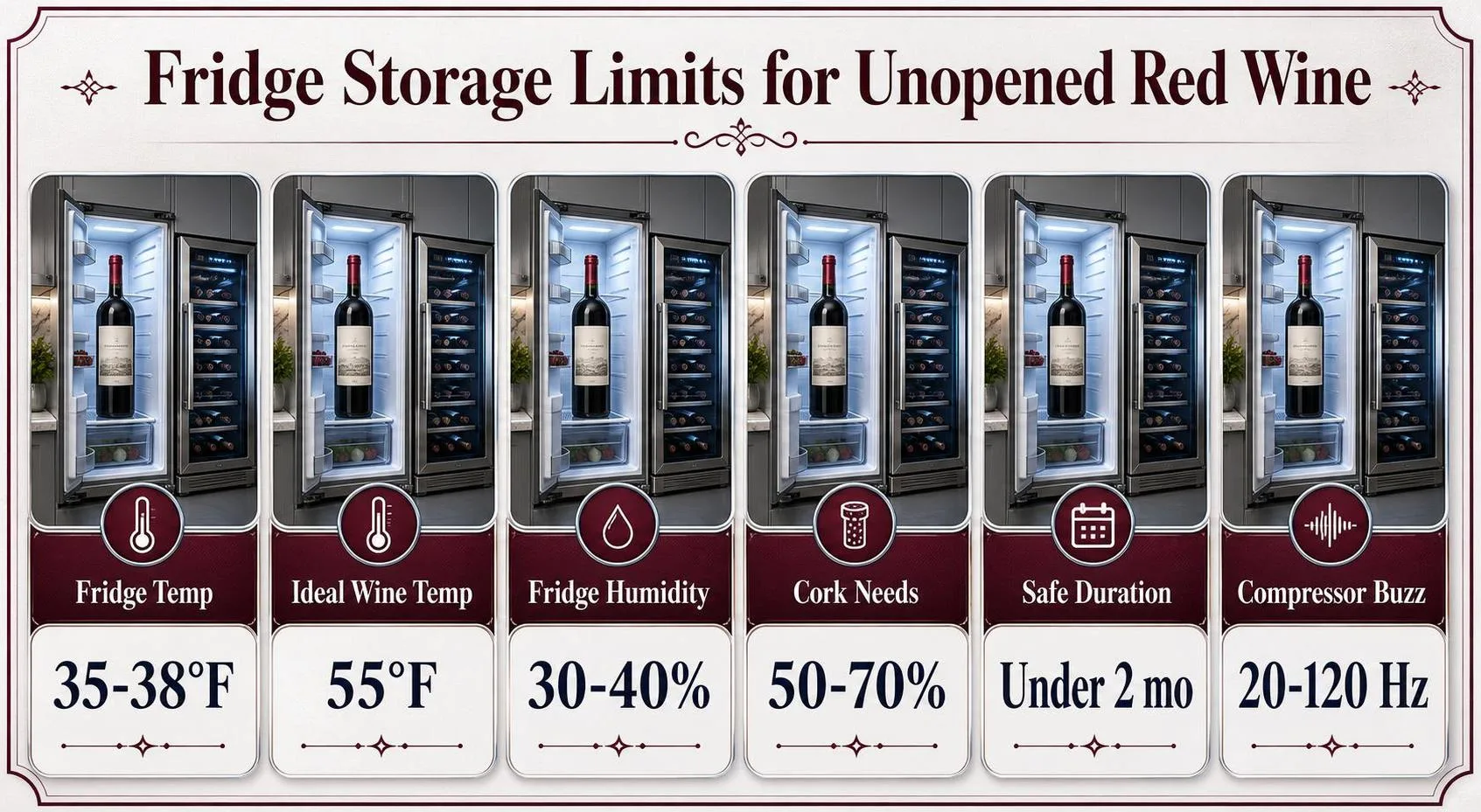 Can I Store Unopened Red Wine In Fridge? 1 Fridge Storage Limits for Unopened Red Wine — key facts at a glance