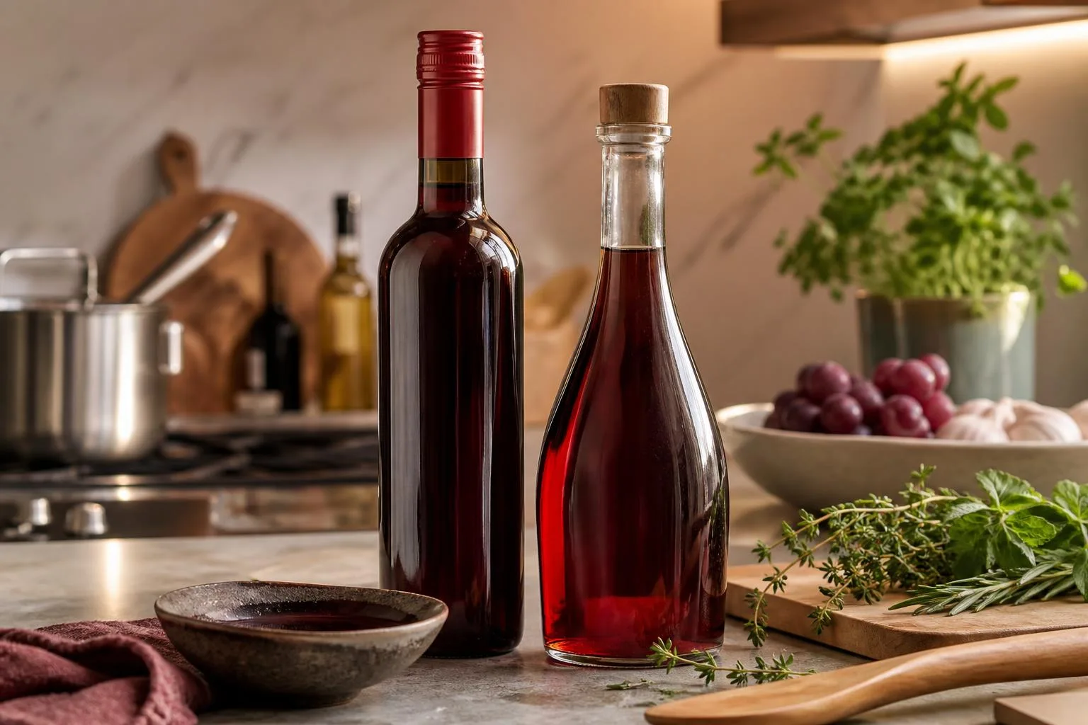 Can I Substitute Red Cooking Wine For Red Wine Vinegar