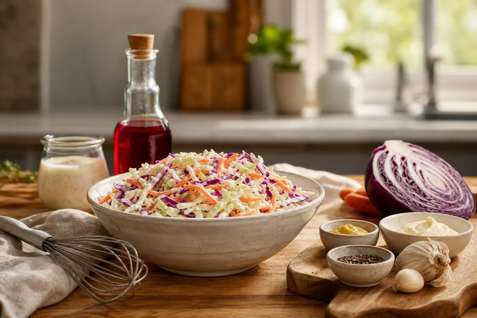 Can I Use Red Wine Vinegar For Coleslaw Dressing