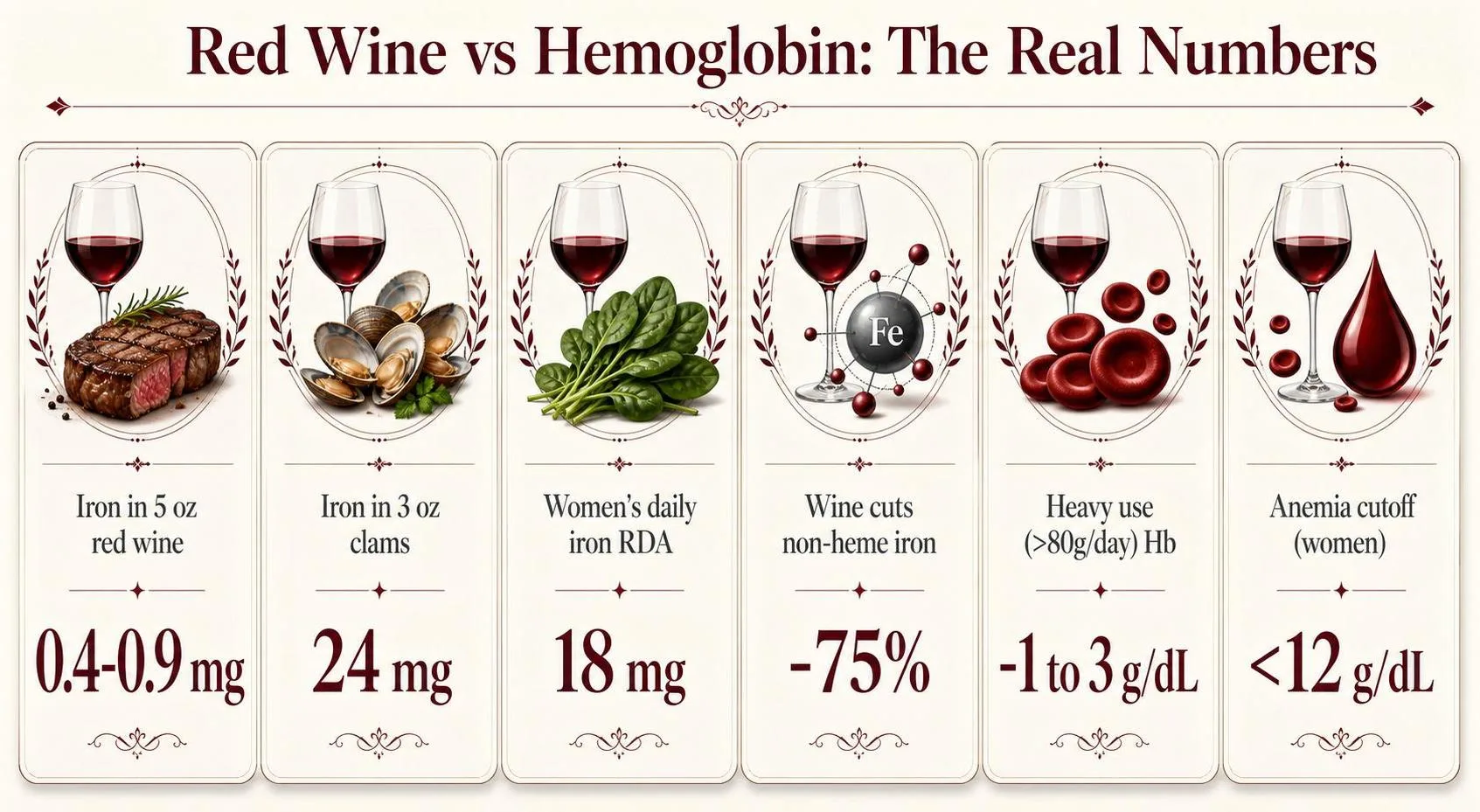 Can Red Wine Increase Hemoglobin? 1 Red Wine vs Hemoglobin: The Real Numbers — key facts at a glance