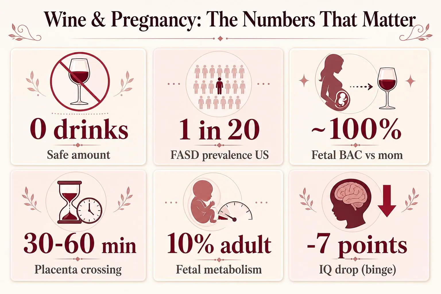 Wine & Pregnancy: The Numbers That Matter — key facts at a glance