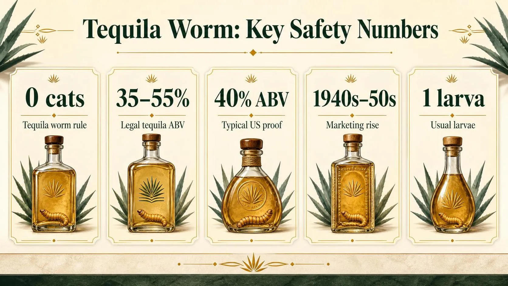 Can You Eat The Tequila Worm? 1 Tequila Worm: Key Safety Numbers — key facts at a glance