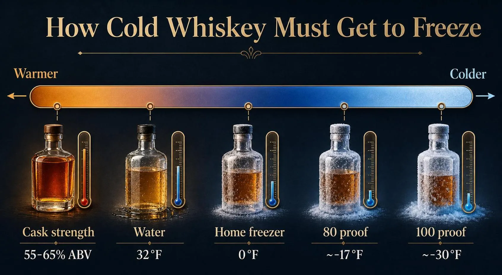 Can You Freeze Whiskey? 1 How Cold Whiskey Must Get to Freeze — key facts at a glance