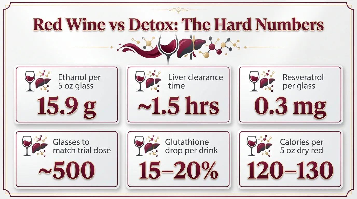 Can You Have Red Wine While On A Detox? 1 Red Wine vs Detox: The Hard Numbers — key facts at a glance
