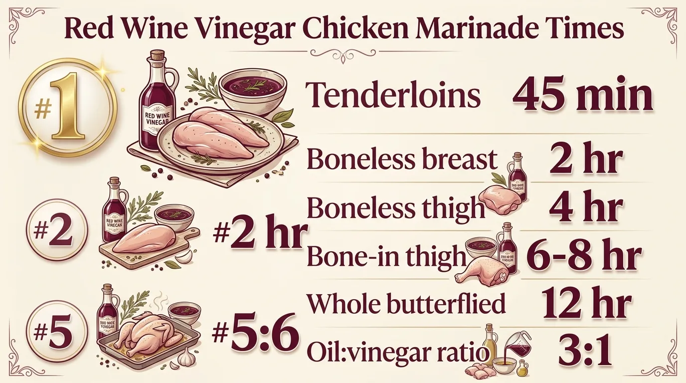Red Wine Vinegar Chicken Marinade Times — key facts at a glance