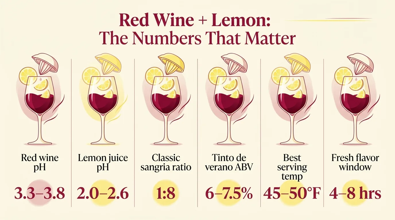 Red Wine + Lemon: The Numbers That Matter — key facts at a glance