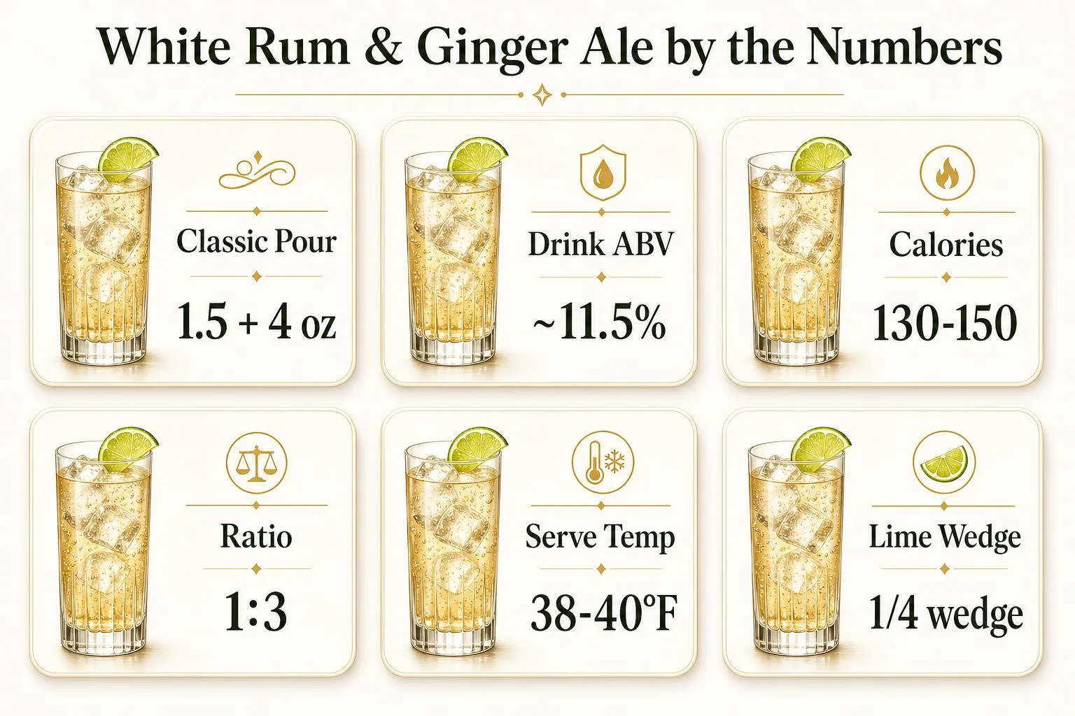 White Rum & Ginger Ale by the Numbers — key facts at a glance