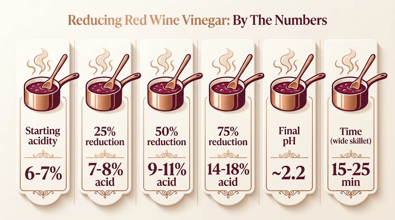 Reducing Red Wine Vinegar: By The Numbers — key facts at a glance