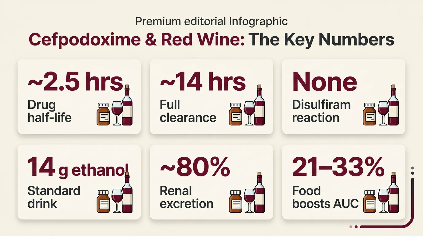 Cefpodoxime & Red Wine: The Key Numbers — key facts at a glance