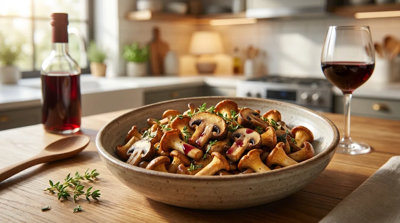 Can You Use Red Wine Vinegar In Sauteed Mushrooms
