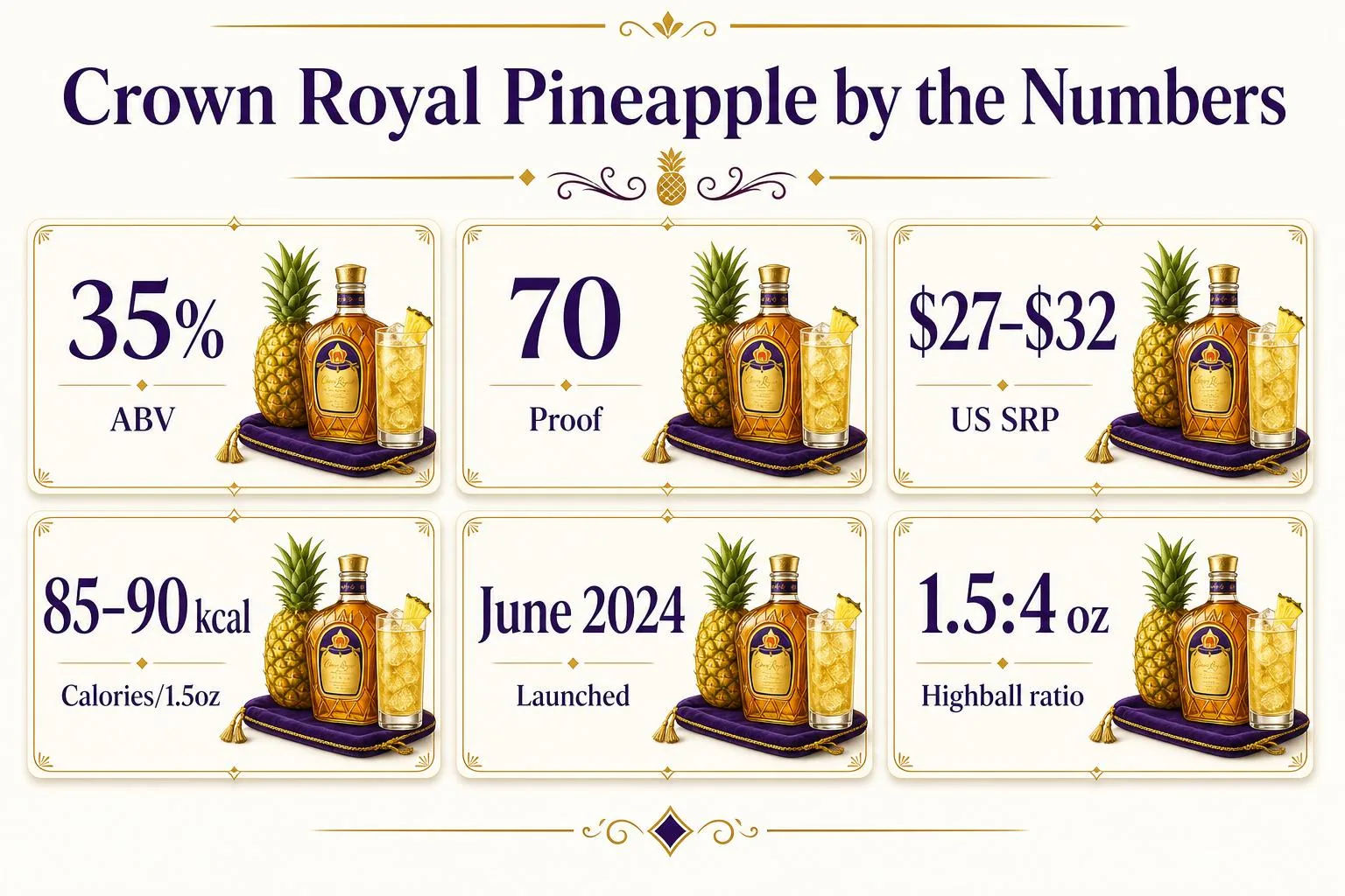Crown Royal Pineapple by the Numbers — key facts at a glance