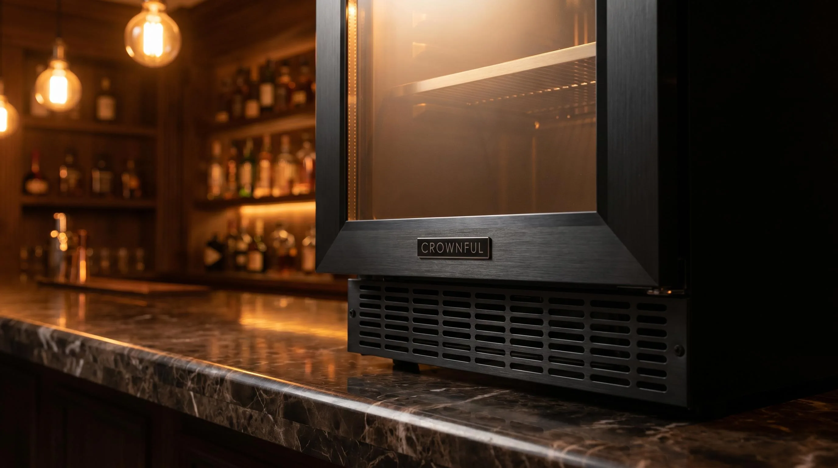 Close-up of the CROWNFUL CF-PC4LBLK build quality, materials and finish during our review