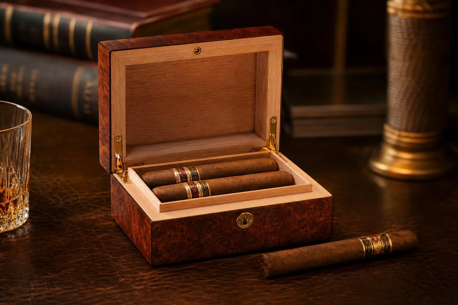 Display 2 Cigar Humidor