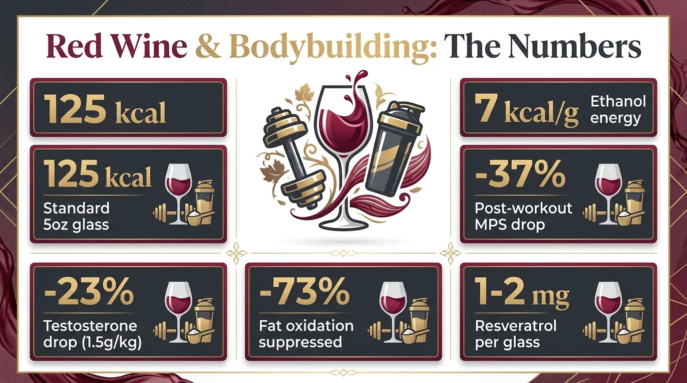 Red Wine & Bodybuilding: The Numbers — key facts at a glance