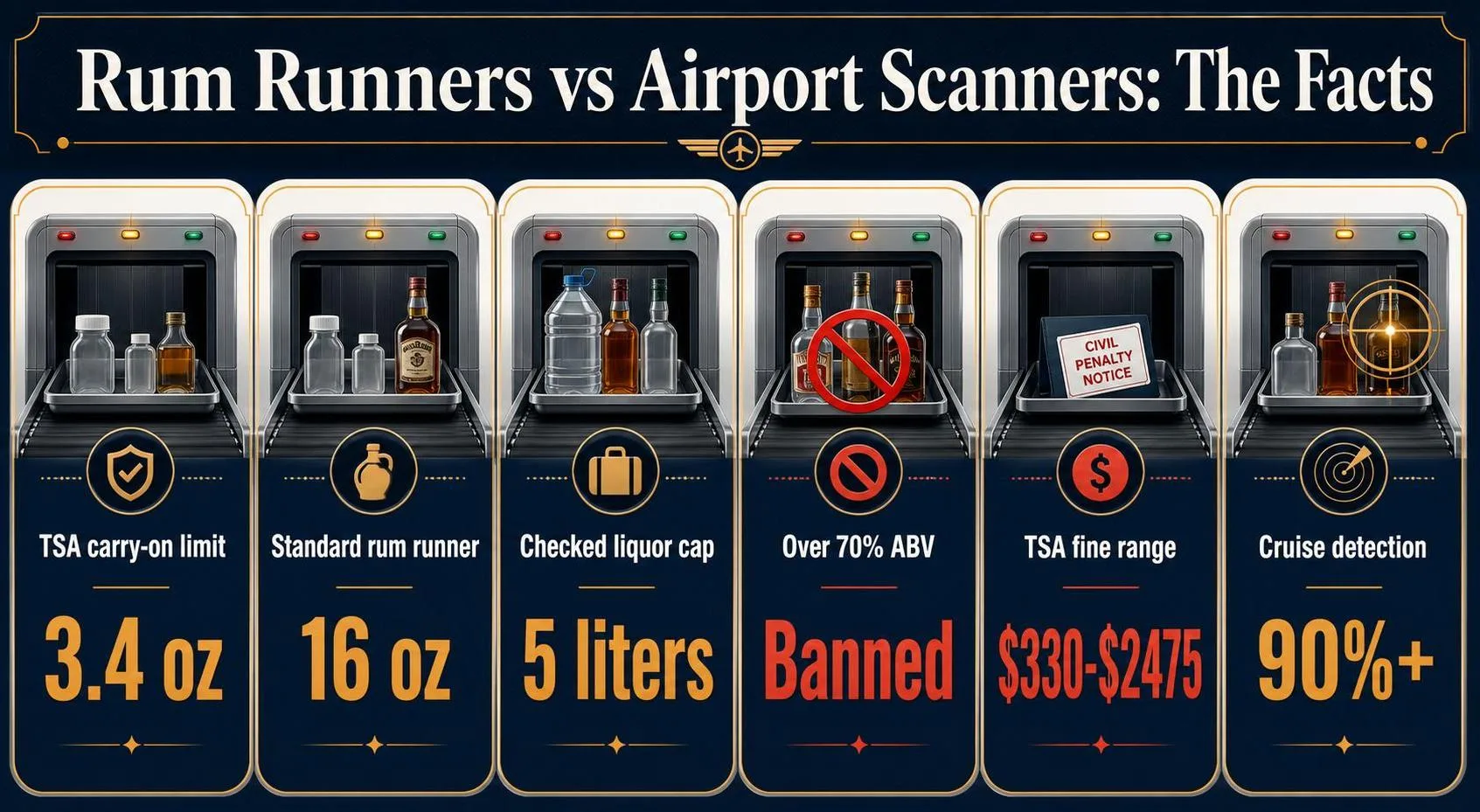 Do Rum Runners Show Up On Xrays? 1 Rum Runners vs Airport Scanners: The Facts — key facts at a glance